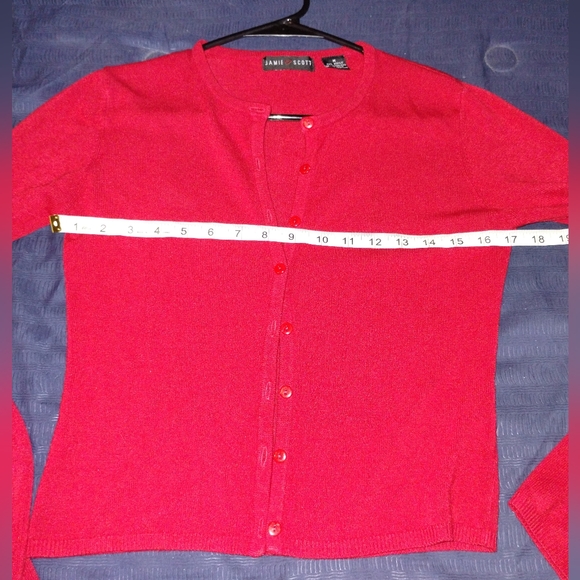 Jamie Scott red cardigan Medium - Picture 4 of 7